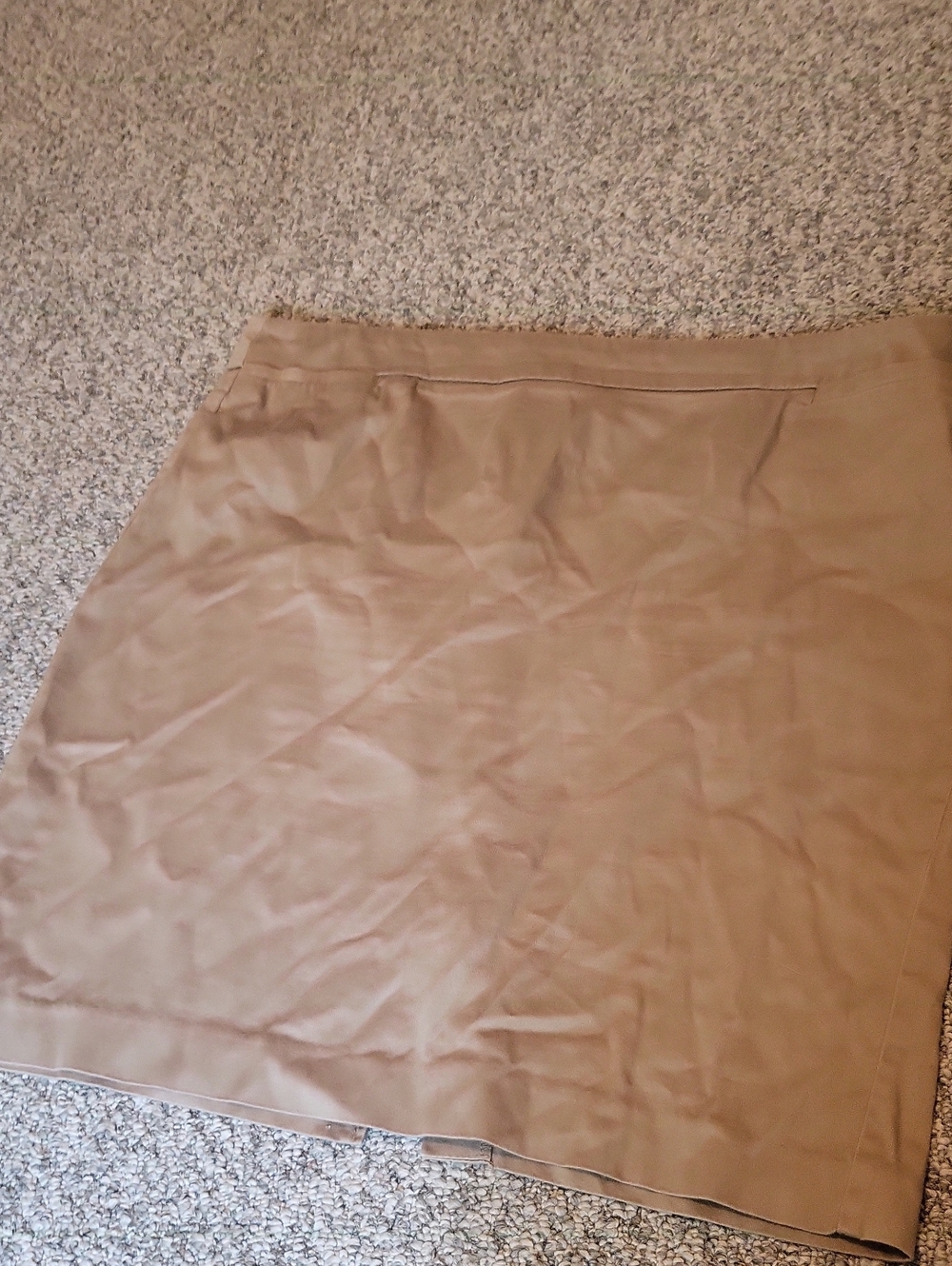 Womens Tan Midi Skirt